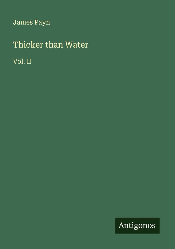 Thicker than Water