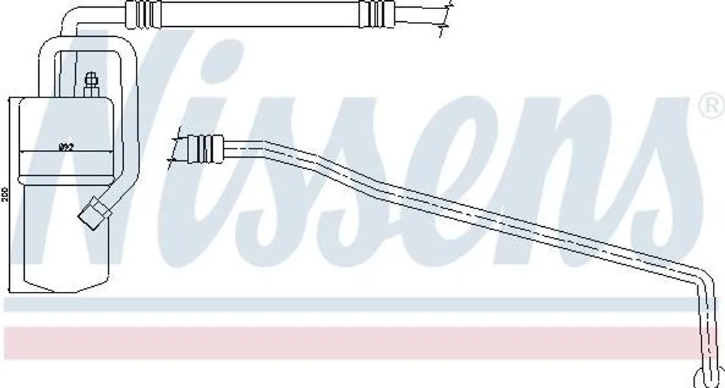 Bouteille déshydratante climatisation pour Cherokee - NISSENS 95375
