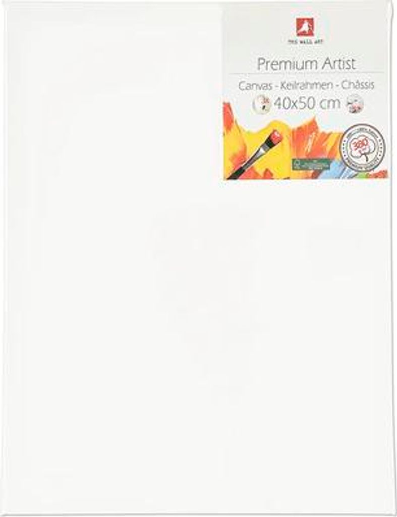 Leinwand 40x50 cm Baumwolle 380g/m² 3-fach grundiert Produktbild 