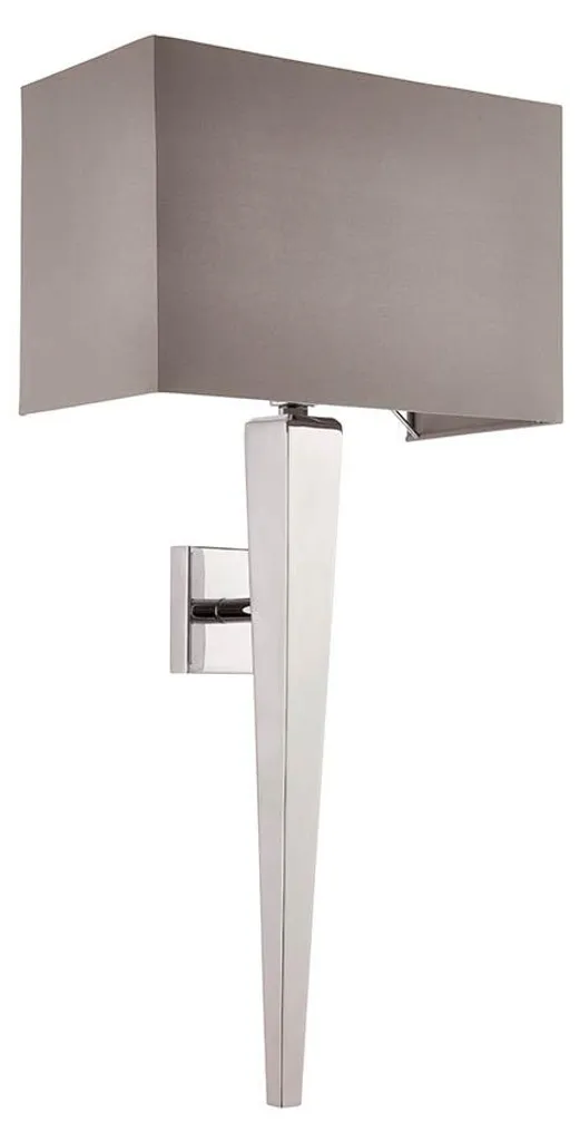 Luminaire mural design chromé MORETO 61cm pour salon et chambre E14