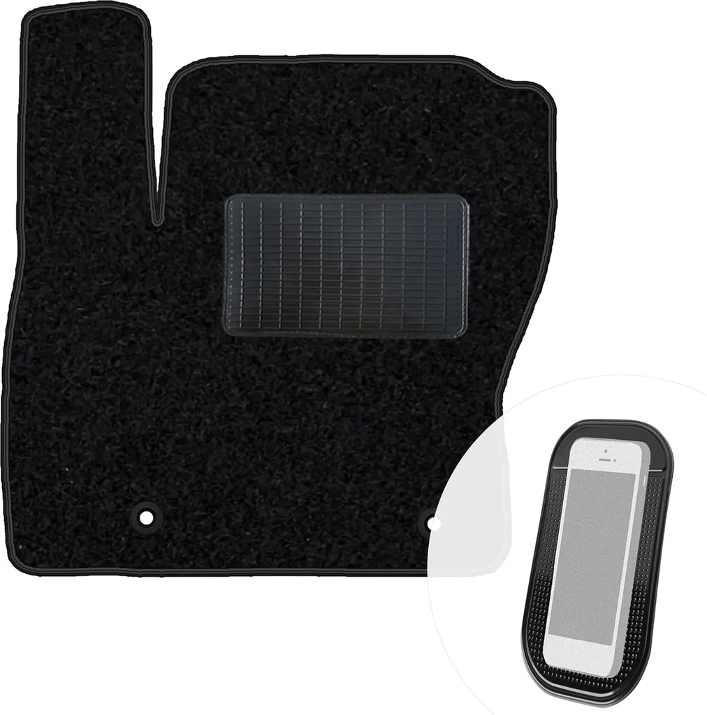 M MOTOS Tappetino Conducente In Velour Premium Per Volkswagen UP (dal 2011) - Grigio, 1 Pezzo - 2