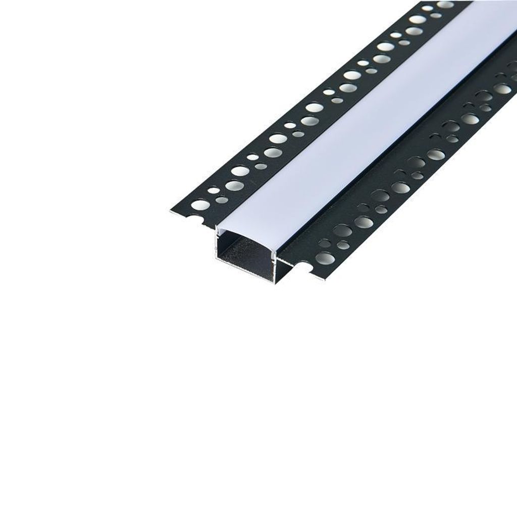 MasterLED profil pro sádrokarton, hliník, černý, 1 m – LED Obrázek produktu 