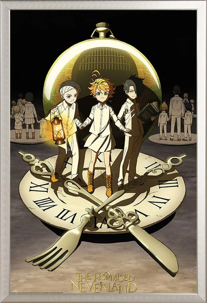 Poster The Promised Neverland cadre aluminium vitre acrylique Shinsuke