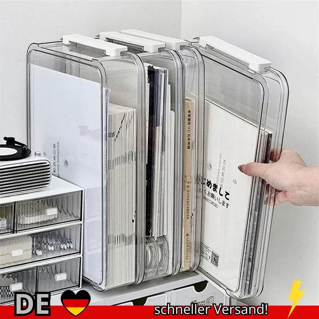 Acryl Transparent Desk Papier Lagerung Box A4 Datei Dokument Prüfung