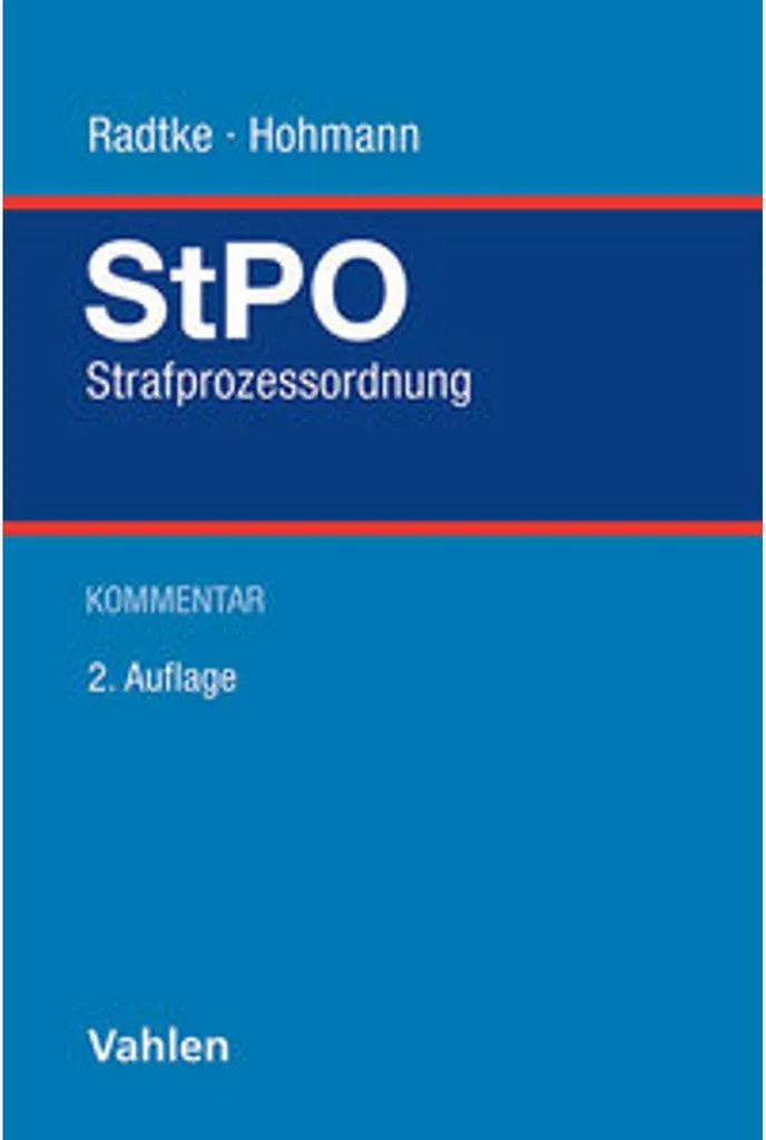 Code de procédure pénale allemand Strafprozessordnung StPO édition 2026