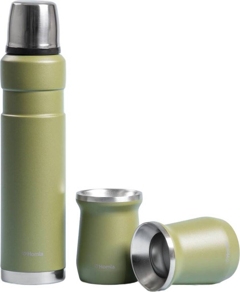 HOMLA Thermoskanne OSLO mit Bechern 800 ml
