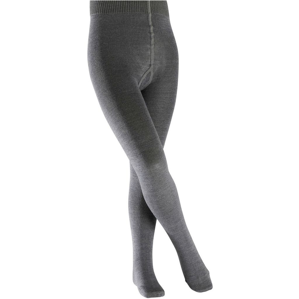 FALKE Comfort Wool Woll-Strumpfhose Kinder dark grey 122-128