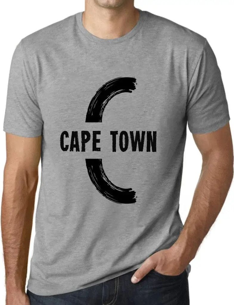 Herren Grafik T-Shirt Kapstadt – Cape Town – Öko-Verantwortlich Vintage Jahrgang Kurzarm Lustige Druck Geburtstag Geschenk Mann
