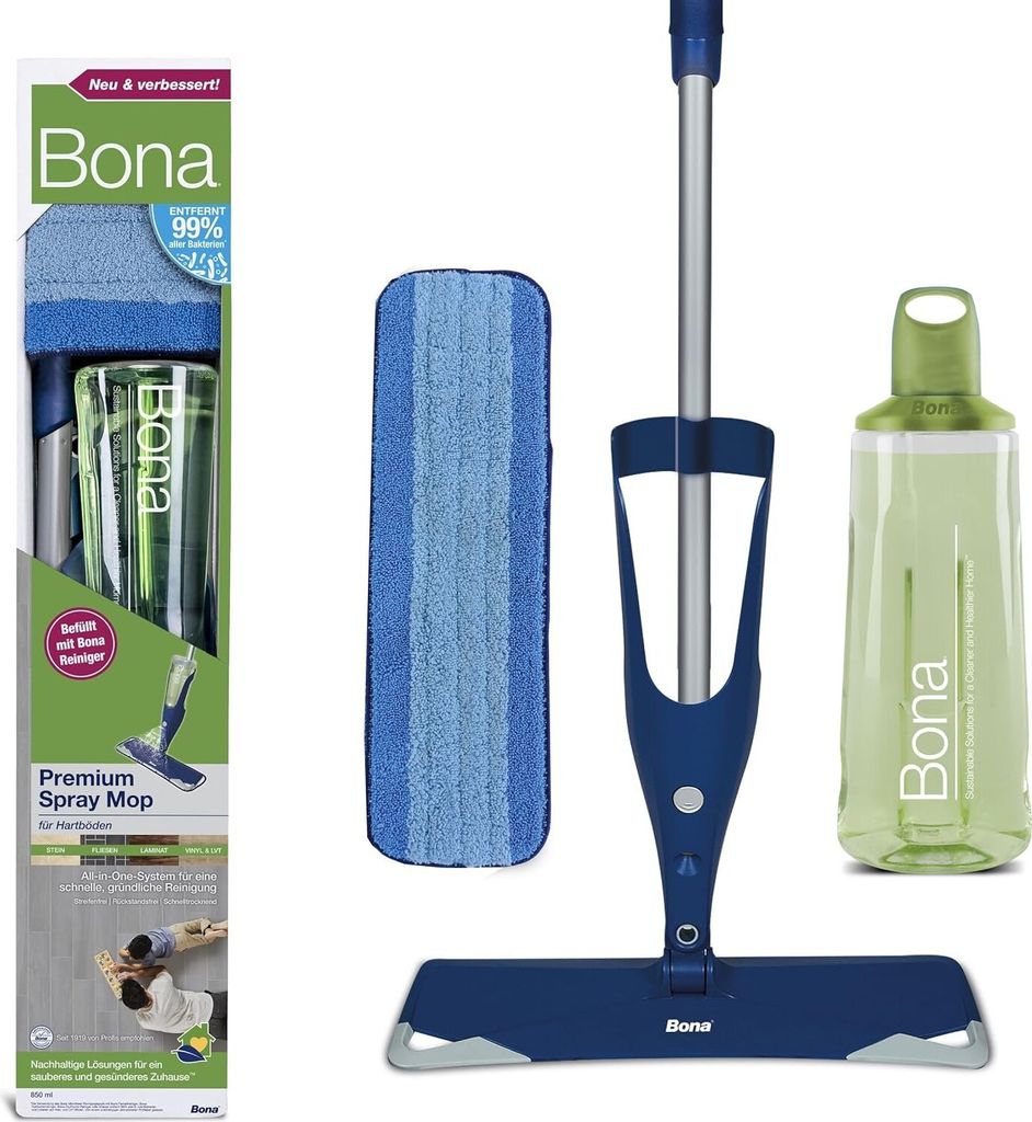 Balai à franges Bona Premium pour sols durs - Balai à Image du produit 