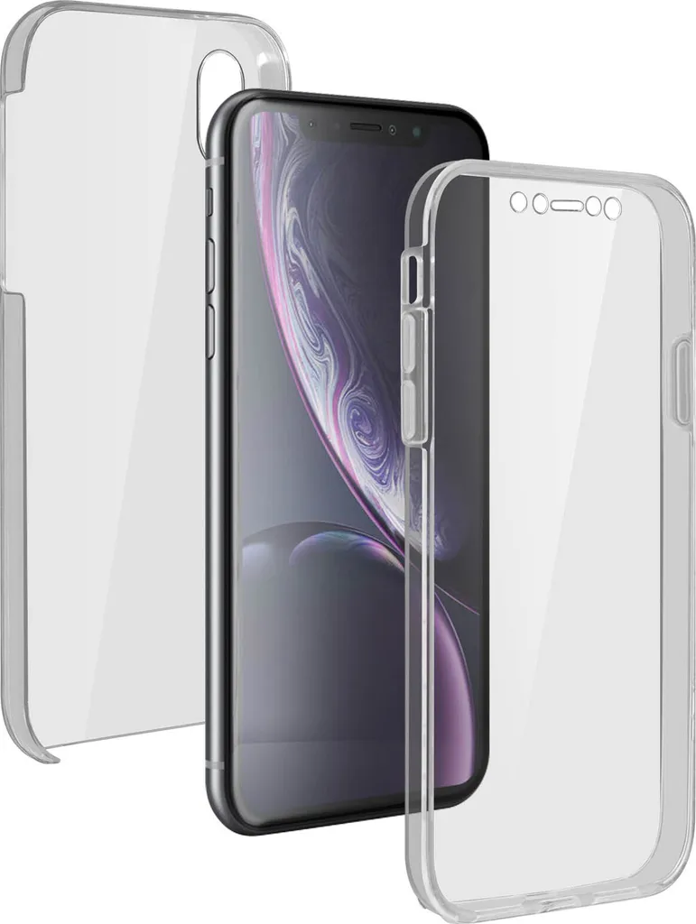 Avizar, custodia protettiva per Apple iPhone XR, fronte + retro, trasparente