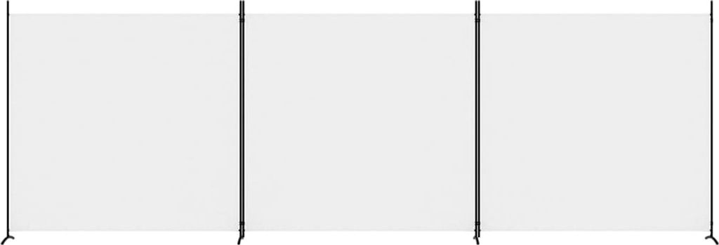 Hochwertigen Möbel Paravents - Weiß 3-tlg. Paravent Weiß 525x180cm Stoff NEU5390565