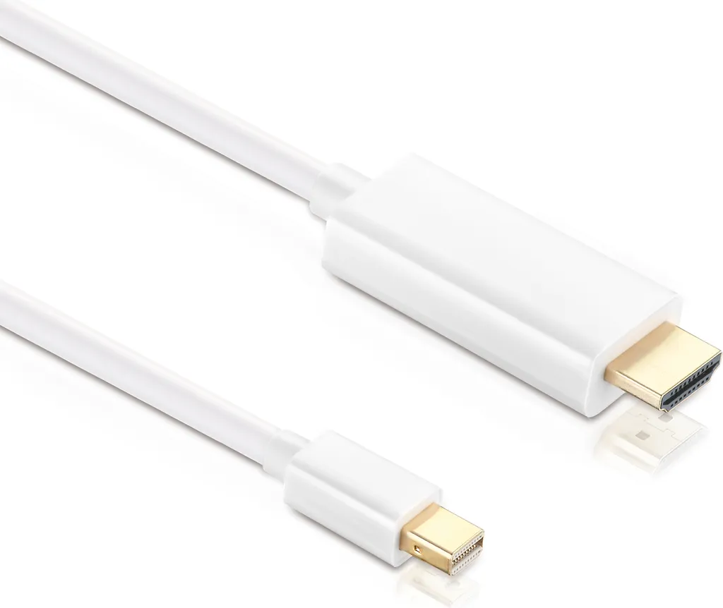 Câble Mini DisplayPort HDMI 1,5m avec blindage renforcé et fiches Or HD