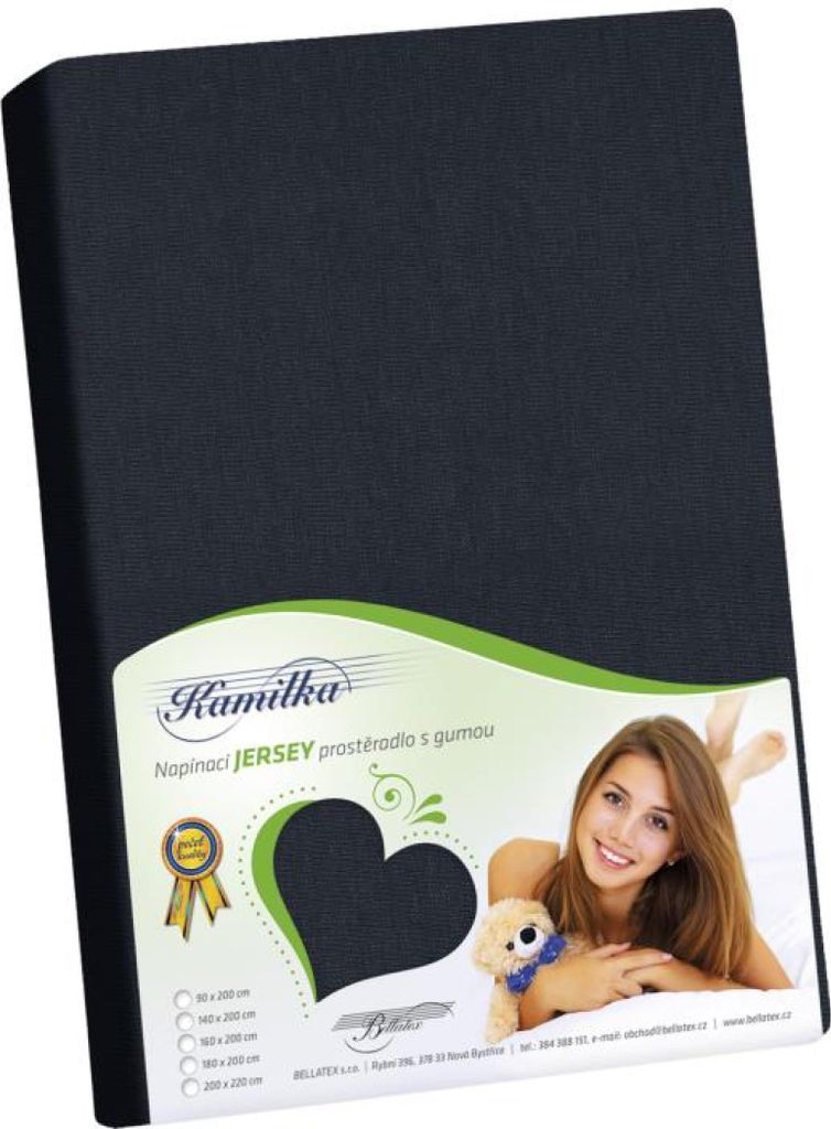 Jersey Sheet - Schwarz - 140x200