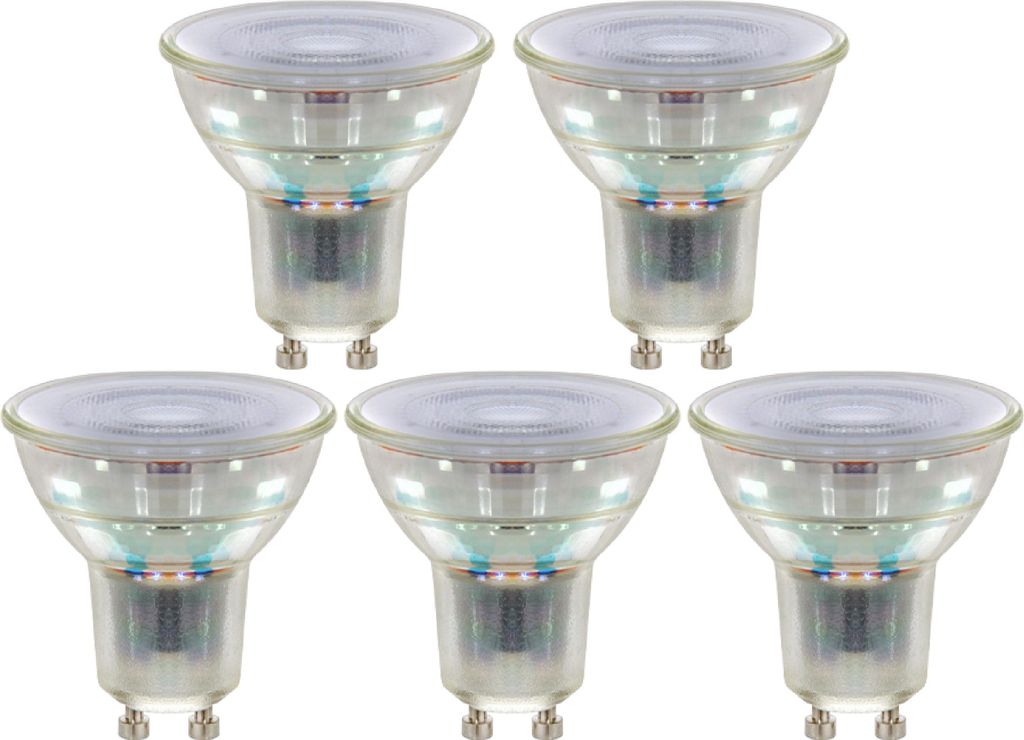 BLULAXA LED-SMD-Lampe, PAR16, EEK: F, GU10, 4 W, 345 lm, 2700 K, 5 Stück