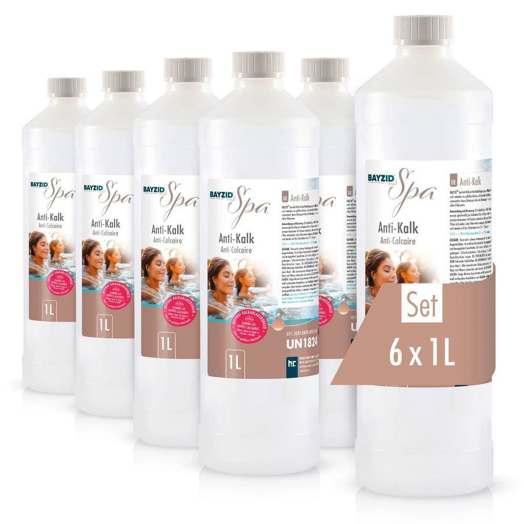 6x1 L BAYZID SPA Anti-Kalk für Whirlpools