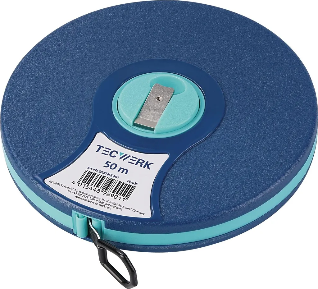 Mètre à ruban à capsule 50m ruban 13mm en nylon fiber classe EG II