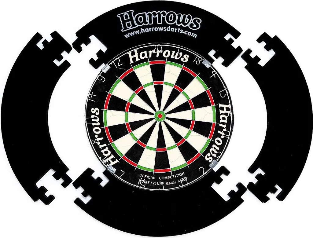 Harrows 4 Piece Dartboard Surround 000 | Cadre de protection cible