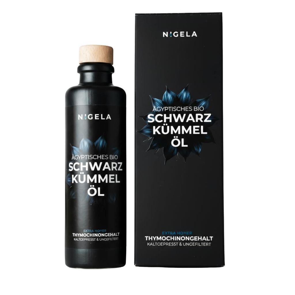 Nigela  Schwarzkümmelöl ungefiltert - Ägyptisches Produktbild 