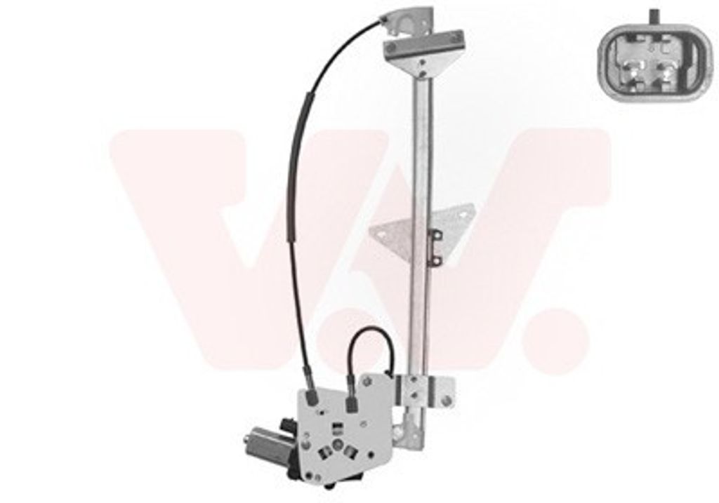 VAN WEZEL 2545264 Elektrischer Fensterheber Vorne Rechts für HONDA Jazz III Schrägheck (GE, GG, GP, ZA)
