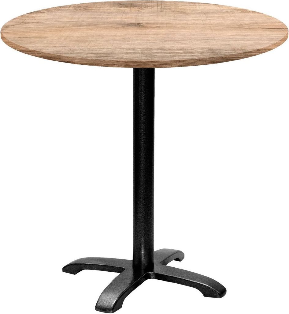 Runder Tisch Ø 80 cm – Modell Bazila mit natürlichem Tannin