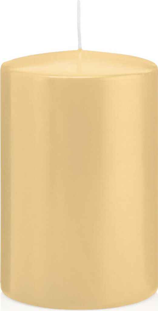 Kerzen Champagner, Stumpenkerzen Champagner 15 x 9,8 cm (H x Ø), 6 Stück, Wiedemann Kerzen, Markenkerzen Germany in RAL Qualität