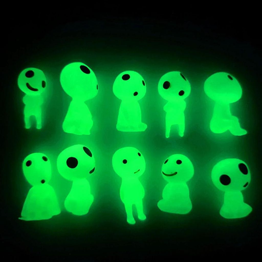 10pcs light tree spirit elf ghost princess micro landscape character light decoration miniature gardening potted plant decoration
