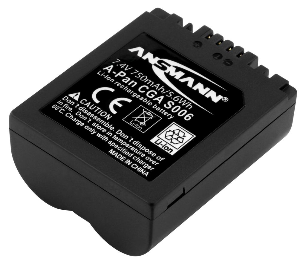 ANSMANN Li-Ion Akku A-Pan CGA S006 7,4V Typ 750 mAh, für Produktbild 