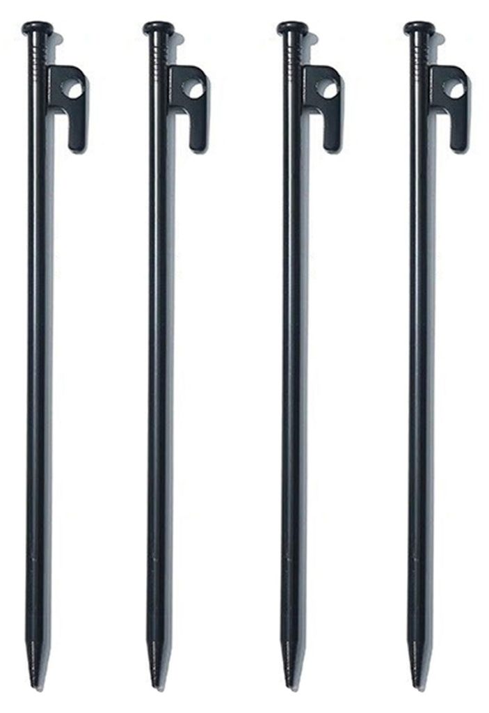 1/4/6 Stück 20/25/30/40 cm Stahl-Zeltnägel, robust, für Outdoor-Wandern, Camping, Zelte, Planen, Überdachungen, windfest, Bodenanker, Metall-Ze...