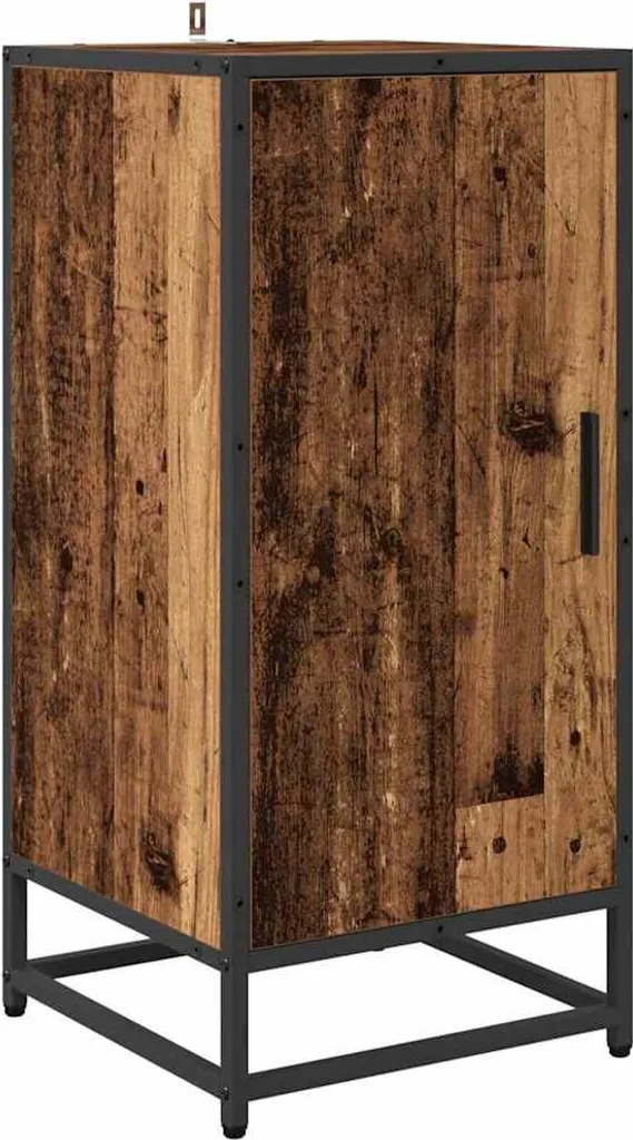 Credenza Shabby Legno Antico 35x35x76 - Arredo Bagno e Camera