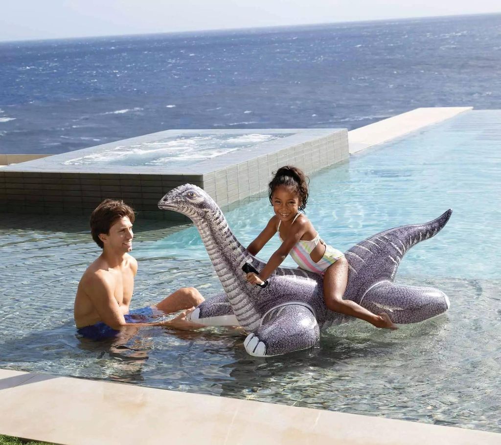 Dinosaur Pool Float Intex Brontosaurus Ride-On Inflatable Float