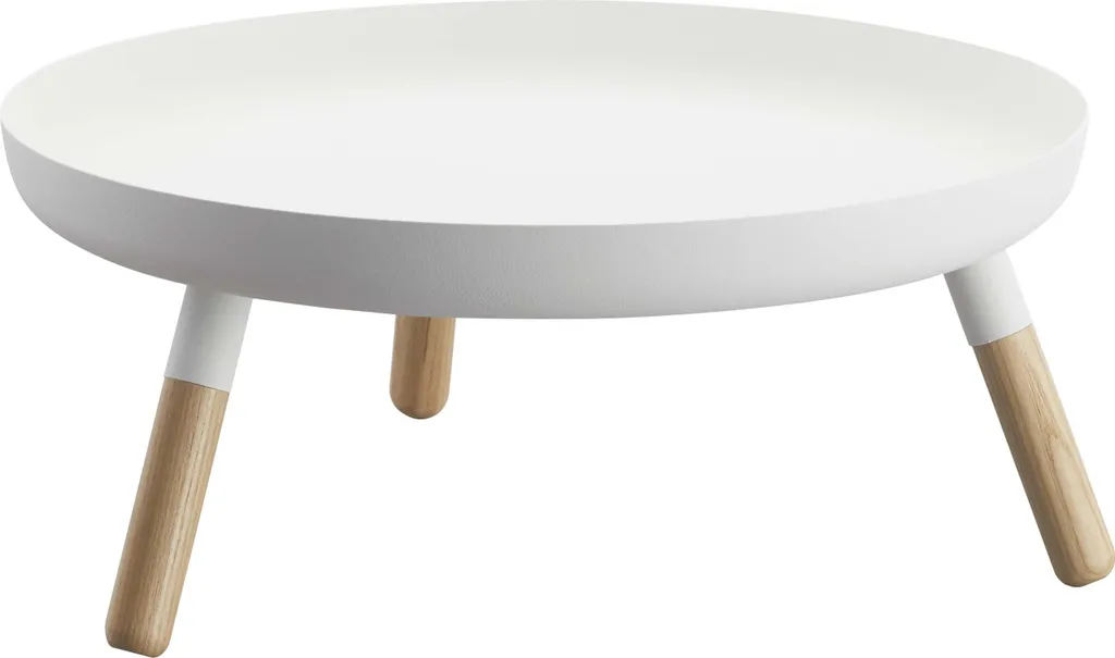 Yamazaki Table d'Appoint Coupe Décorative 32cm Blanche Design Minimaliste - 7