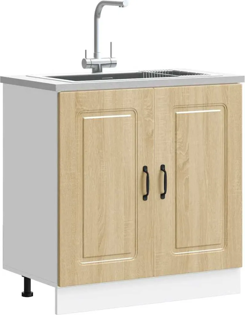 Base Sottolavello 80cm Kalmar Sonoma | Arredo Cucina Funzionale