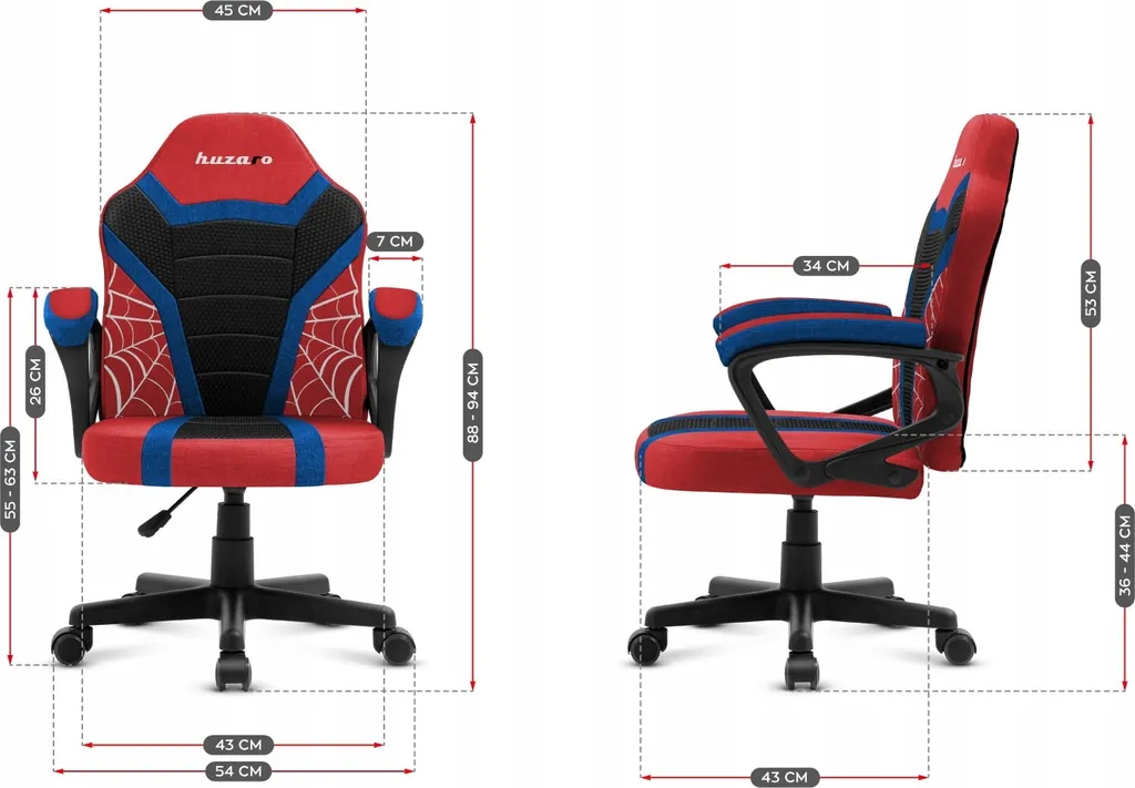 Sedia Ergonomica Bambini Huzaro Ranger 1.0 | Ufficio e Gaming Spider - 18