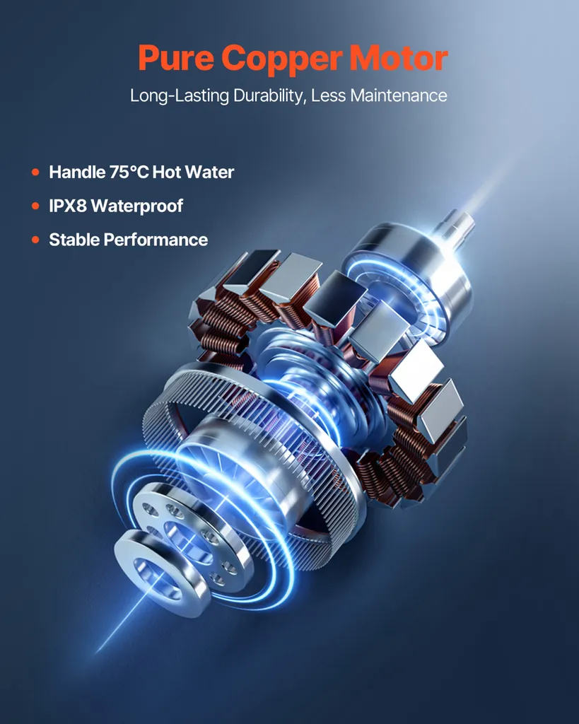 Stazione Sollevamento Acque Nere SucceBuy 500W 110L/min 8mt Prevalenza - 3