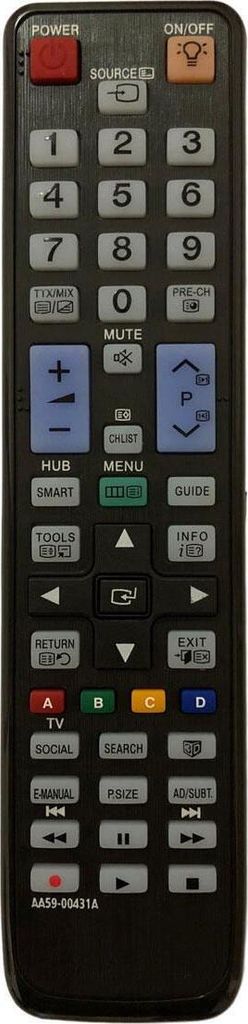 azurano Fernbedienung Ersatz für SAMSUNG AA59-00431A, AA5900431A für PS51D8000, PS64D8000, UE40D8000, UE46D7000, UE55D7000, UE55D8000, B2230HD, B...