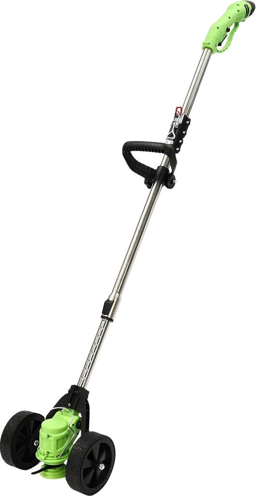 Akku-Rasentrimmer/Mini-Rasenmäher - 200 W kabellos - Höhenverstellbarer Griff - EU-Stecker - Ohne Akku - 8 Klingen - Grün