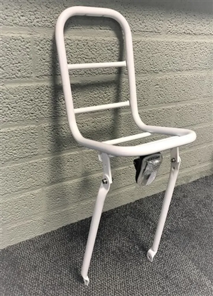STECO Porte-bagages avant 20cm blanc pour vélo 20-24 pouces Cendre