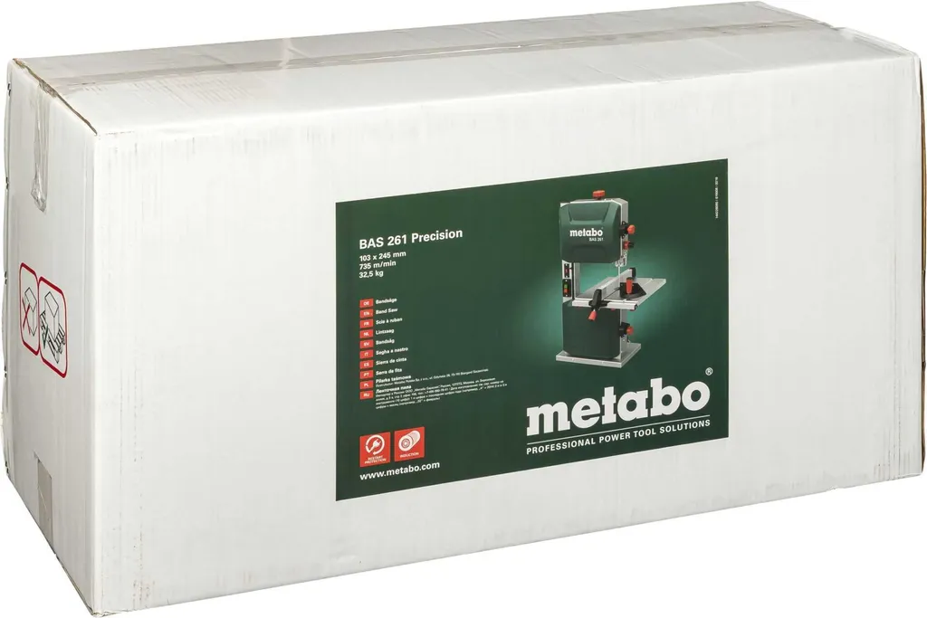 Metabo BAS 261 Precision : Scie à ruban 400W haute stabilité de coupe