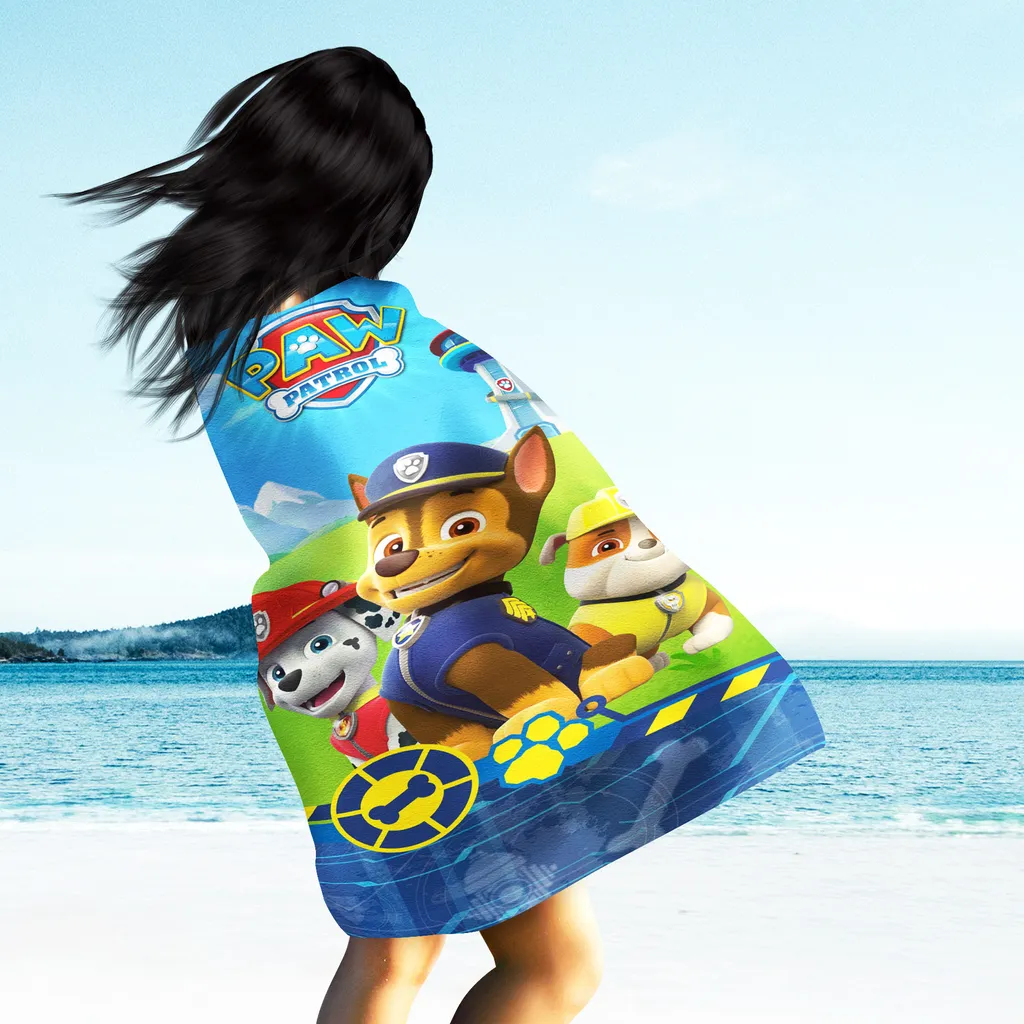 Offerta Telo Mare Paw Patrol Blu 60x120 - Il Più Amato dai Bimbi - 4