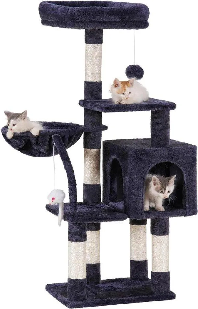 Tour pour chat d'intérieur idéale pour petits appartements - Gris Soft