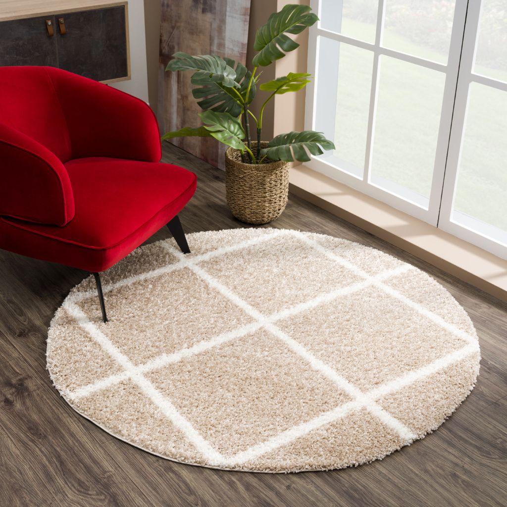 Teppich MADRID 1358 BEIGE 80x80 RUND