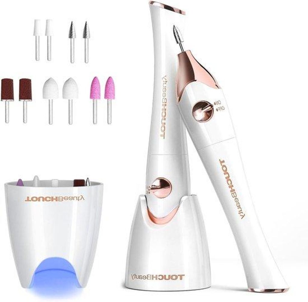 Professionelles Nagel-Set mit 5 Nagelzubehör-Verbindungen - Nagelbohrmaschine für Nagelstudio/DIY-Maniküre AG-1335P (Gold)