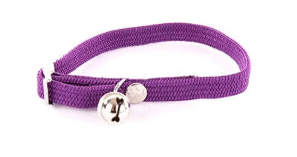 Un Abbraccio Sicuro: Collare Gatto Martin Nylon Viola Elastico