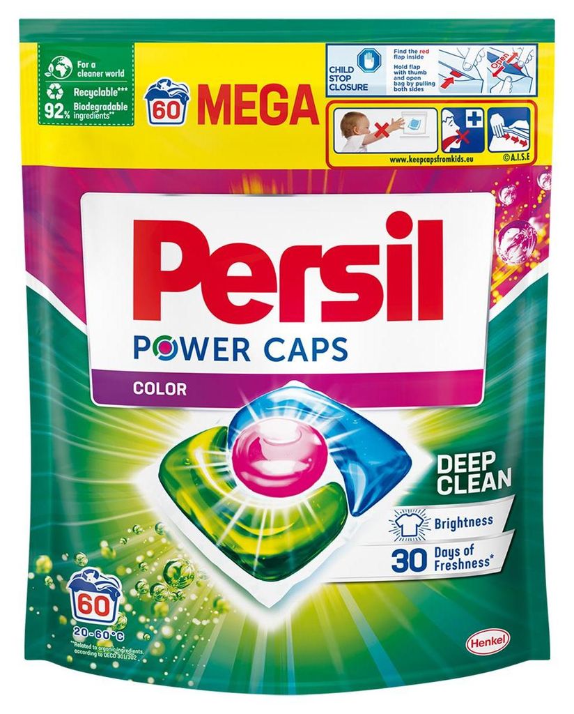 Persil Power Caps Waschmittel fr Buntwsche, 60 Stck Produktbild 
