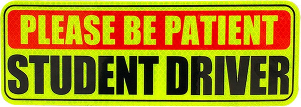 Reflektierende Autoaufkleber, Magnet für Fahranfänger, wichtige magnetische Aufkleber, Schild, reflektierendes Warnschild für die Verkehrssicher...