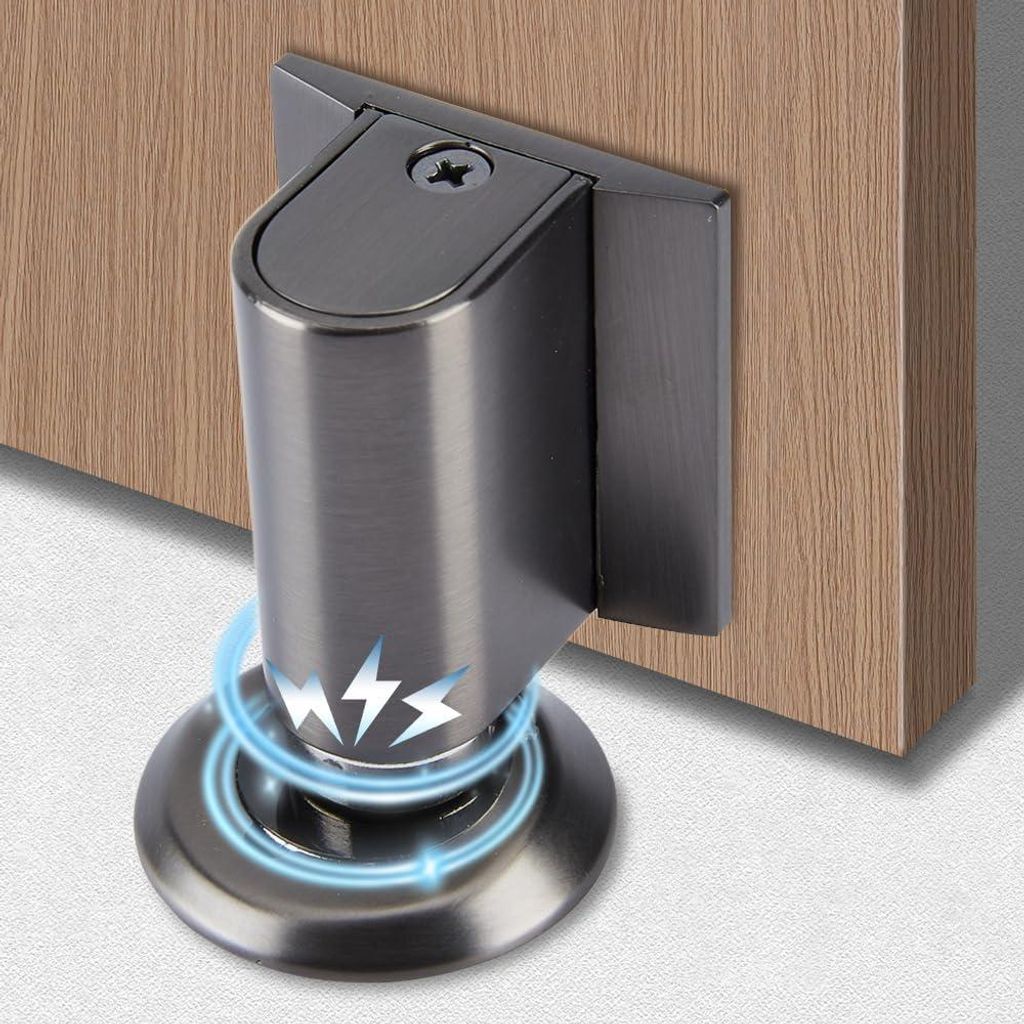 Türstopper, Türkeil, Türstopper, Magnetischer Türstopper aus Metall, Türstopper, Bodentürkeil, Massiver Türstopper mit Kleber und Schrauben ...