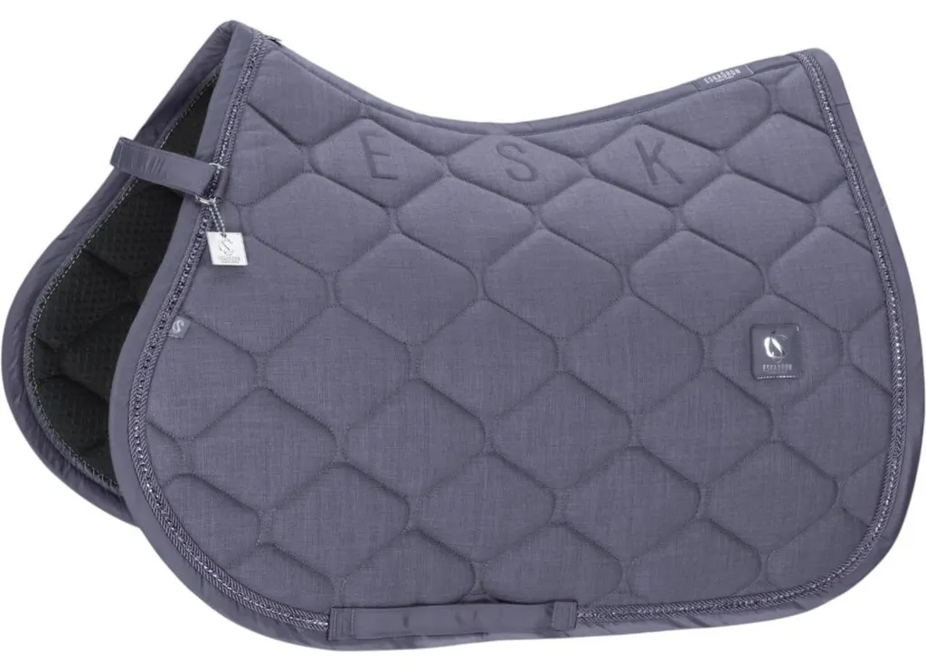 Tapis de selle Eskadron Bouclè Crystal Lilas Anti-Glisse et Confort VS