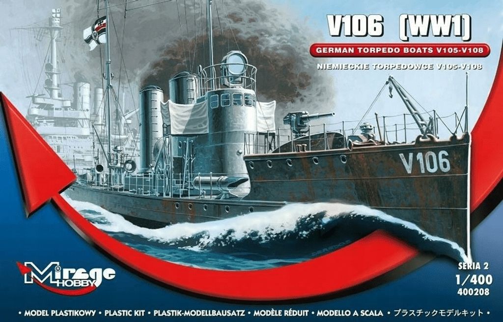 Mirage Zest.d/Sklej.okret Torpedowiec V106 400208 Zdjęcie produktu 