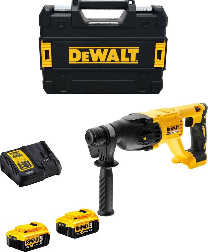 Kombihammer DeWALT DCH133P2T (2 x 5,0 Ah + DCB115 + TSTAK II)