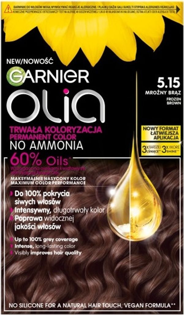 Garnier Olia Farba do włosów 5.15 Mroźny Brąz